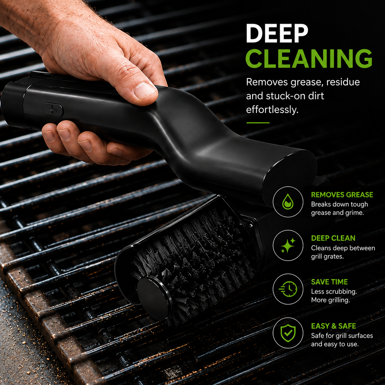 GrillX-O™ | Electric BBQ Grill Cleaning Brush