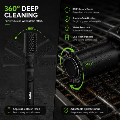 GrillX-O™ | Electric BBQ Grill Cleaning Brush