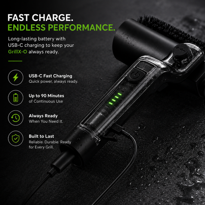 GrillX-O™ | Electric BBQ Grill Cleaning Brush