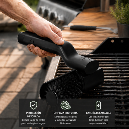 Grillx-o — Limpiador Eléctrico de Barbacoa con Cabezal Rotatorio